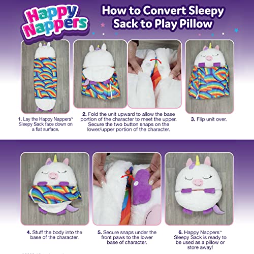 Happy Nappers Pillow & Sleepy Sack- Comfy, Cozy, Compact, Super Soft, Warm, All Season, Sleeping Bag with Pillow- Medium 54” x 20”, Shark