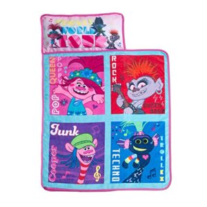 dreamworks trolls world tour nap mat, pink, toddler , 46x21 inch (pack of 1)