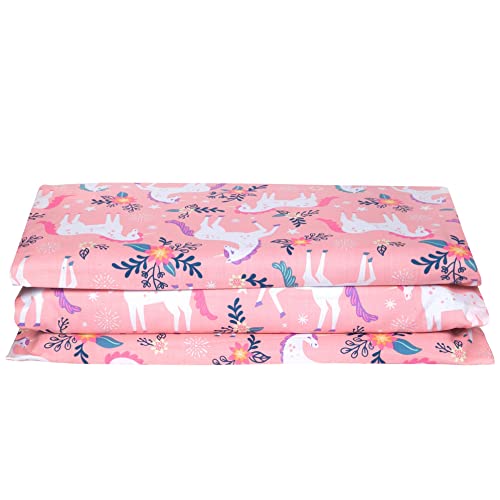 Wildkin Kids Nap Mat Cover for Boys & Girls, Sewn-in Flap Design Rest Mat Cover, Perfect for Preschool and Daycare, Fits our Vinyl Nap Mat up to 1.5 Inches Including Basic Sleep Mat (Magical Unicorns)