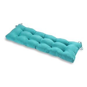 greendale home fashions outdoor 51x18-inch bench cushion, 1 count (pack of 1), arctic