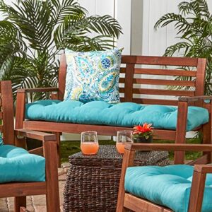 Greendale Home Fashions Outdoor 51x18-inch Bench Cushion, 1 Count (Pack of 1), Arctic