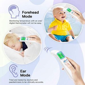 GoodBaby Touchless Thermometer for Adults,Forehead and Ear Thermometer for Fever,Infrared Magnetic Thermometer for Baby Kids Adults Surface and Room