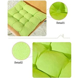 YYRZ Set of 4 Indoor/Outdoor Chair Cushion, Cotton Chair Pads Square, Cushions for Wicker Chair Seat, for Rocking, Dining, Patio, Camping, Kitchen Chairs (40X40cm),Yellow