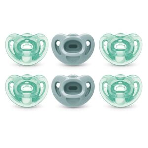 NUK Comfy Pacifiers, 0-6 Months, 6 Pack