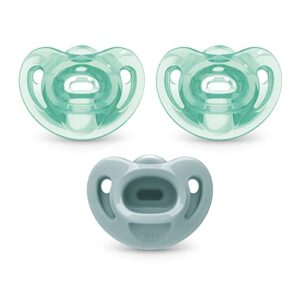 nuk comfy orthodontic pacifiers, 0-6 months, 3 pack