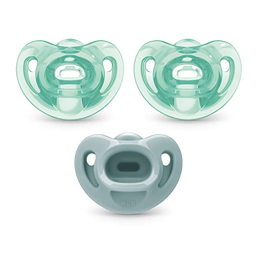 NUK Comfy Orthodontic Pacifiers, 0-6 Months, 3 Pack