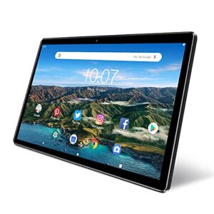pritom android tablet 10 inch, m10, 2 gb ram, 32 gb android 10.0 tablet, 10.1 inch ips hd display, gps, fm, quad-core processor, wi-fi (m10 black)