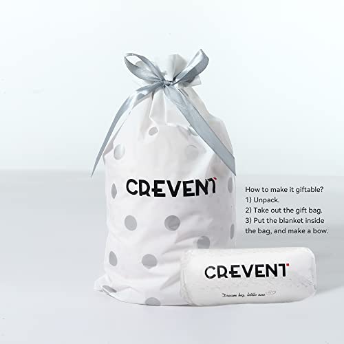 CREVENT 30"X40" Cute Lightweight Silky Cozy Warm Baby Blanket for Boys Infant Toddler Newborn Unisex Crib Cot Stroller, Baby Shower, Summer Spring - Blue Elephant