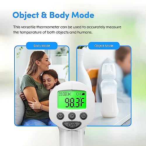 Medical Grade Heavy Duty Touchless Infrared Forehead Thermometer, for Adults & Baby Thermometer Gun, 1s Instant Results