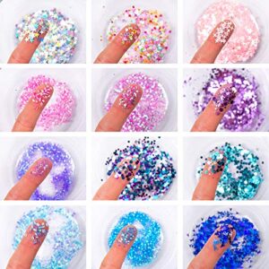 Horizon Group USA Glitter Shakers, 18-Pack, Assorted Glitter & Confetti, Fine Glitter, Chunky Glitter, Great for Resin Projects, Group Arts & Crafts, DIY Projects, Back to School Supplies & Art Class