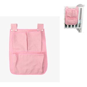 SiyuXinyi Pockets Bedside Storage Bag Caddy Hanging Diaper Organization for Baby Essentials, Hang on Crib, Practical hanging storage bag，Suitable Dormitory, double bed, Bedside storage！（Pink）