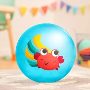 B. Toys – Bouncy Balls for Kids – 2 Pack – 8.5” – Air Pump Included – Shark & Crab Play Balls – Indoor & Outdoor – Playground Games – Bouncin’ Around – 3 Years +