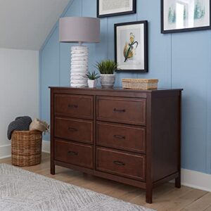 DaVinci Charlie 6-Drawer Double Dresser in Espresso