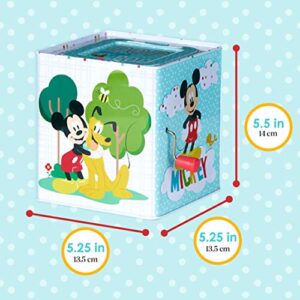 KIDS PREFERRED Disney Baby Mickey Mouse Jack in The Box Musical Toys for Babies and Toddlers, Plays “The Mickey Mouse March” Mickey Springs Out from A Colorful Box