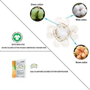 Organic Cotton Infant No Scratch Mittens Newborn for Baby Mittens 0-6 Months,4 Pairs