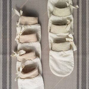 Organic Cotton Infant No Scratch Mittens Newborn for Baby Mittens 0-6 Months,4 Pairs