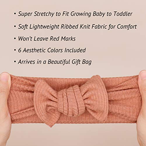 UeeSum Baby Girls Headbands with Bows Infant Toddler Headwrap Hair Accessories