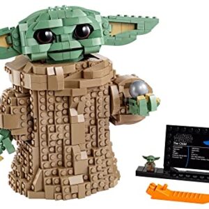 LEGO Star Wars: The Mandalorian Series The Child 75318 - Baby Yoda Grogu Figure, Building Toy, Collectible Room Decoration for Boys and Girls, Teens, with Minifigure and Nameplate, Gift Idea