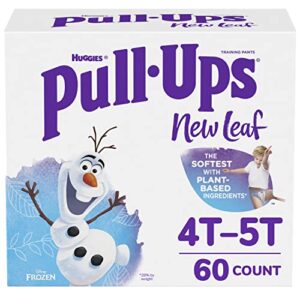 pull-ups new leaf boys' disney frozen potty training pants, 4t-5t (38-50 lbs), 60 ct