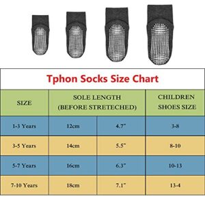 Tphon Kids Non Slip Toddler Boy Grip Socks 12 Pairs Anti Skid Sticky Socks for 3-5 Years Infants Baby Children