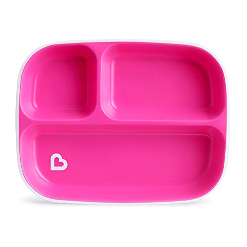 Munchkin® Splash™ Toddler Divided Plate, Pink