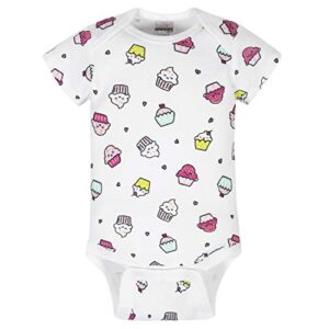 Onesies Brand baby girls 8-pack Short Sleeve Mix & Match Bodysuits and Toddler T Shirt Set, Pink Sweet Treats, 0-3 Months US