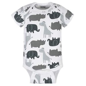 Onesies Brand baby-boys 8-pack Short Sleeve Mix & Match Bodysuits and Toddler T Shirt-Set, White Elephant, Newborn US