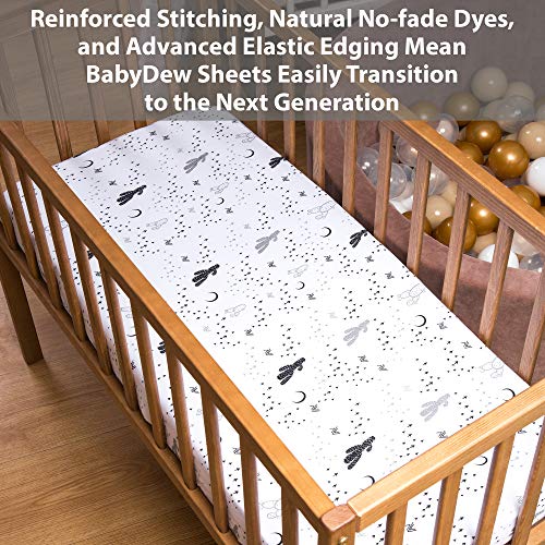 Baby Bassinet Sheets for Boy and Girl (3 Pack) - 100% Natural & Breathable Cotton Sheet Set - Universal Fitted for Oval, Hourglass & Rectangle Bassinet Mattress - Size 32 x 17 x 2 Inches (Grey)
