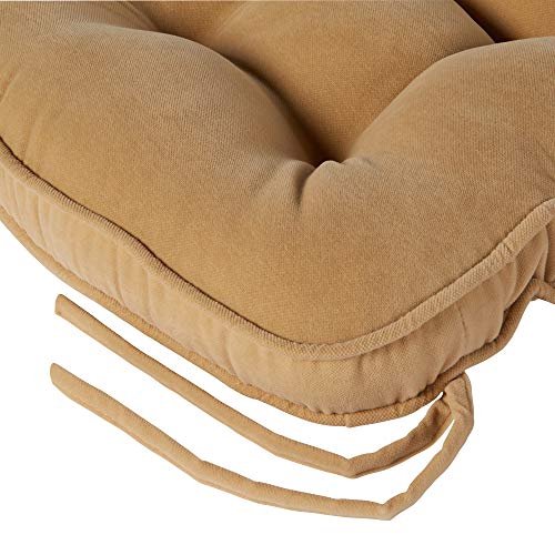 Greendale Home Fashions Hyatt Jumbo Rocking Chair Cushion, 2 Piece Set, Beige