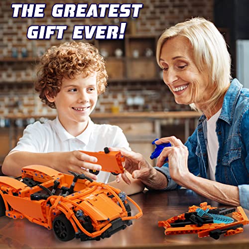 WISEPLAY STEM Projects for Kids Ages 8-12 - 421 pcs RC Car Kits to Build - 10 Year Old Boy & Girl Gift Idea - STEM Building Toys for Boys Age 8-12 - Engineering Toys for Kids 8-10 - Build Your Own Car