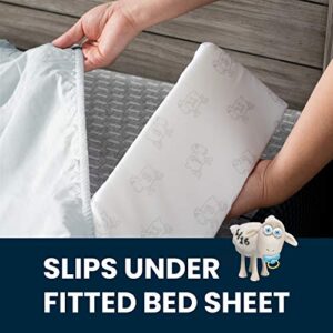 Serta Perfect Sleeper Extra Long Foam Bedrail - Guardrail for Toddlers & Kids with Water-Resistant, Non-Slip & Machine Washable Cover - 1pk, White