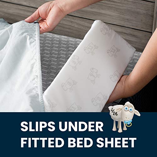 Serta Perfect Sleeper Extra Long Foam Bedrail - Guardrail for Toddlers & Kids with Water-Resistant, Non-Slip & Machine Washable Cover - 2pk, White