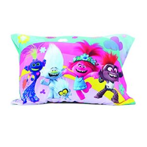 DreamWorks Trolls World Tour Lotta Love 4Piece Toddler Bedding Set, Pink