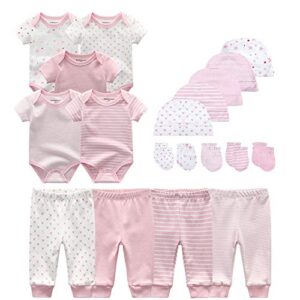 kiddiezoom unisex baby layette essentials giftset clothing set 19-piece