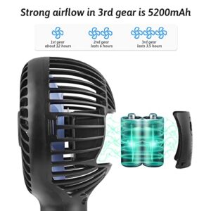 【2023 New 】Stroller Fan, Portable Pram Fan Small Personal With Flexible Tripod Clip On Fan for Crib, Office, Treadmill, Bike, Travel, Car Seat, Camping and desktop