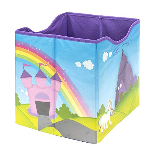 Toy Storage - Collapsible Fabric Storage Cube Organizer, with Structured Bottom