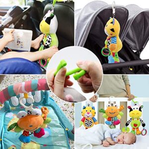 MARUMINE Baby Car Seat Toys with 24 Music and Teether (Cow)