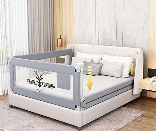 Lsbod Bed Rail for Toddlers,Baby Bed Rail Guard for Kids,Safety Side Bedrail for Twin,Double,Full,Queen,King Size Bed(1side 79" Lx27 H)