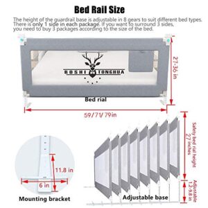 Lsbod Bed Rail for Toddlers,Baby Bed Rail Guard for Kids,Safety Side Bedrail for Twin,Double,Full,Queen,King Size Bed(1side 79" Lx27 H)
