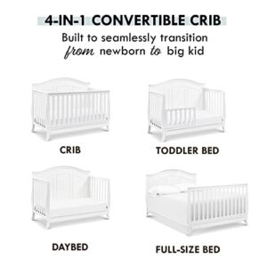 DaVinci Emmett 4-in-1 Convertible Crib in White, Greenguard Gold Certified