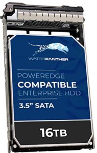 16tb 7200 rpm sata 6gb/s 3.5" hdd for dell poweredge servers | enterprise hard drive in 13g tray | compatible with t440 t630 t640 r630 r720 r720xd r730xd r730