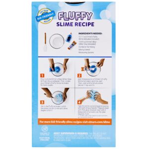 Elmer’s Fluffy Slime Kit, Includes Elmer’s Translucent Color Glue, Elmer’s Glitter Glue, Elmer’s Fluffy Slime Activator, 4 Count