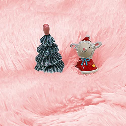 Pink Area Rug for Girls Bedroom,Fluffy Shag 4'X6' Living Room,Furry Carpet Kids Room,Shaggy Throw Nursery Room,Fuzzy Plush Dorm,Pink Carpet,Cute Room Decor Baby