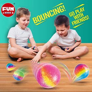 Big Bouncy Ball Kit, FunKidz Kids DIY Ultimate Magic Bouncy Ball Making Kit Science Craft Projects Birthday Party Activity for Boys Girls Ages 6-12 Includes Tennis Size Ball Model