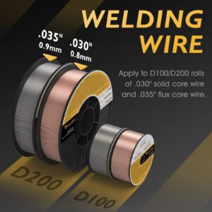 TOOLIOM 200M MIG Welder 3 in 1 Flux MIG/Solid Wire/Lift TIG/Stick Welder 110 / 220V Dual Voltage Welding Machine