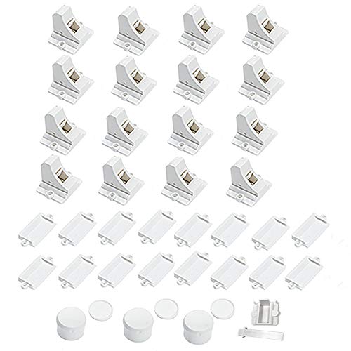 Baby Proofing Magnetic Cabinet Locks - 20 Locks + 3 Keys Total - 2 Items Bundles