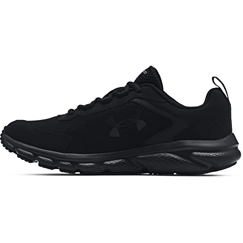 Under Armour mens Charged Assert 9 Running Shoe, Black (002 Black, 8.5 X-Wide US