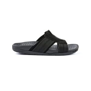 VIKTOS Men's Lightweight Outdoor Open Toe Athletic Anti-Slip Custom Fit Ruck Recovery Slide Sandals, Nightfjall, 12