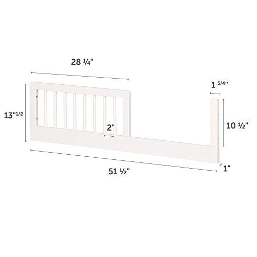 South Shore Balka Toddler Rail for Baby Crib Pure White, Bohemian Harmony