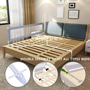 3 Sides Bed Rails for Toddlers Extra Long Twin Full Queen King Size Baby Infants Safety Guardrail with Reinforce Anchor Safety System